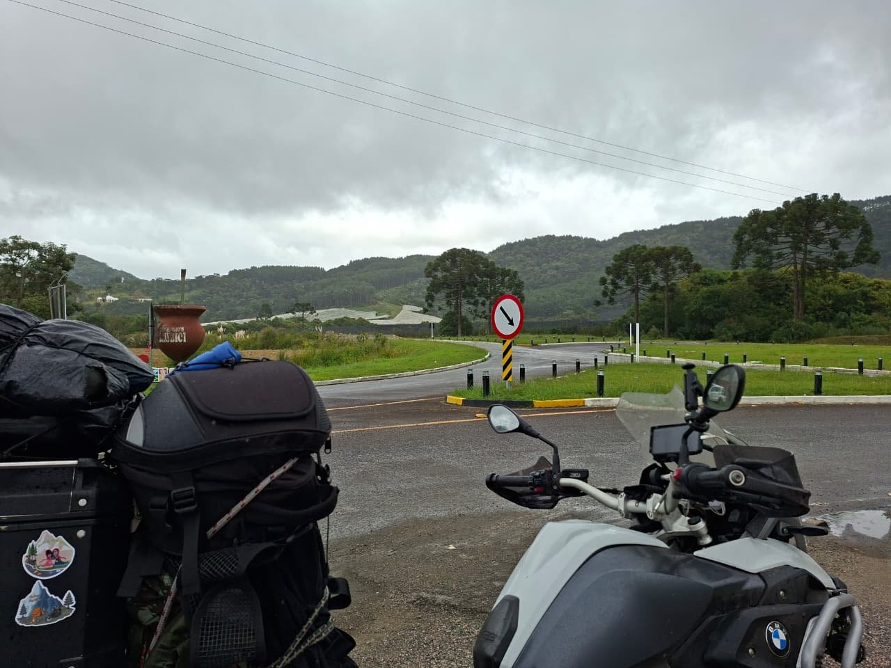 Saindo da cidade rumo à serra